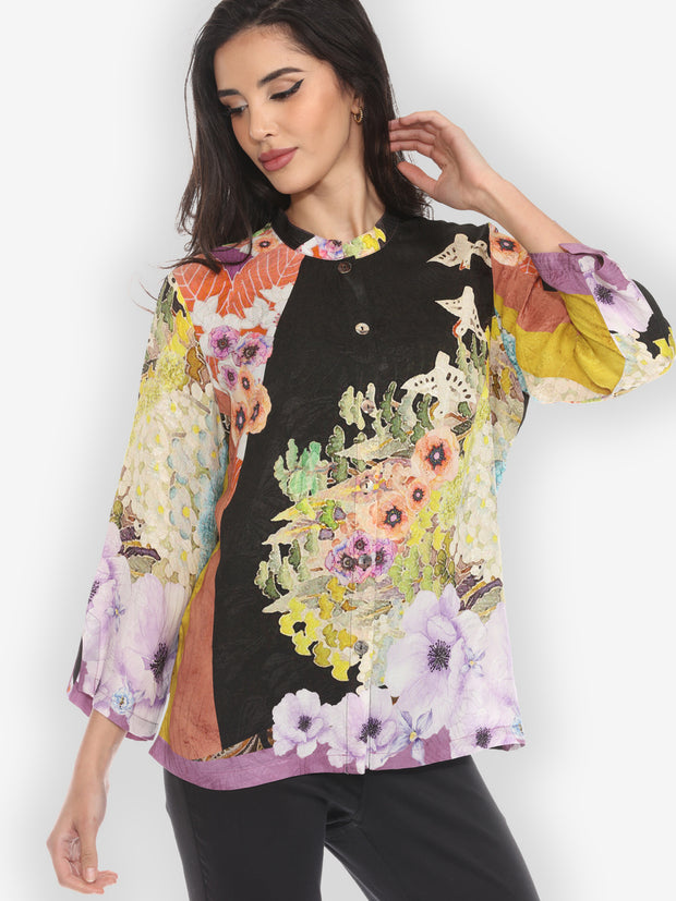 Fairy Tale Landscape Silk Blouse