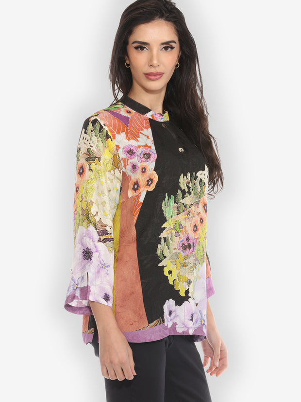 Fairy Tale Landscape Silk Blouse