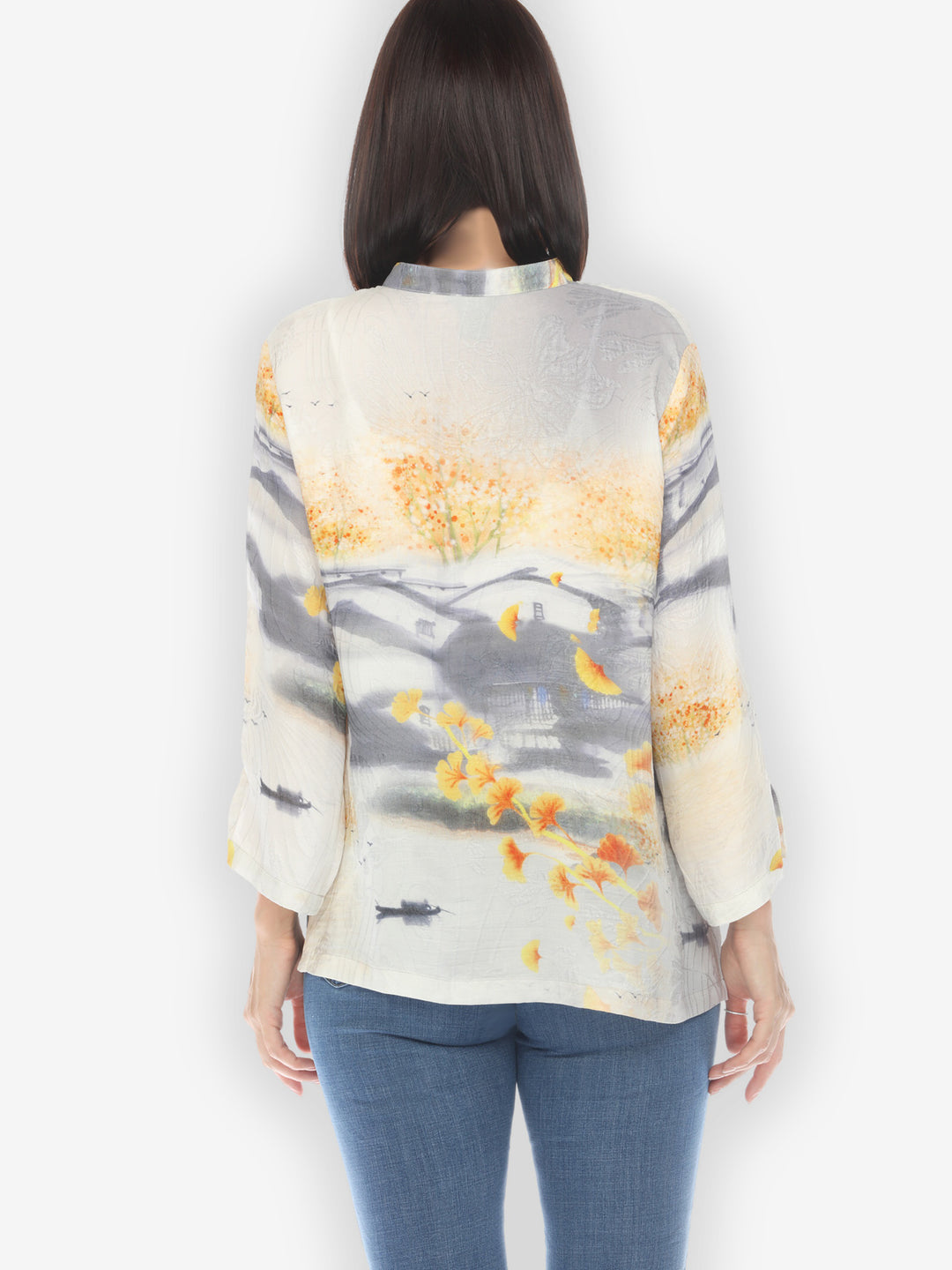 Golden Happy Silk Blouse