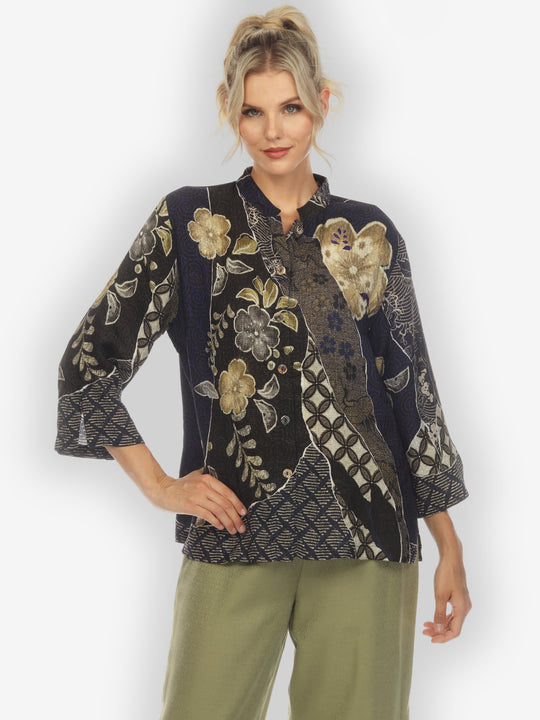 Japanese Kimono Silk Blouse