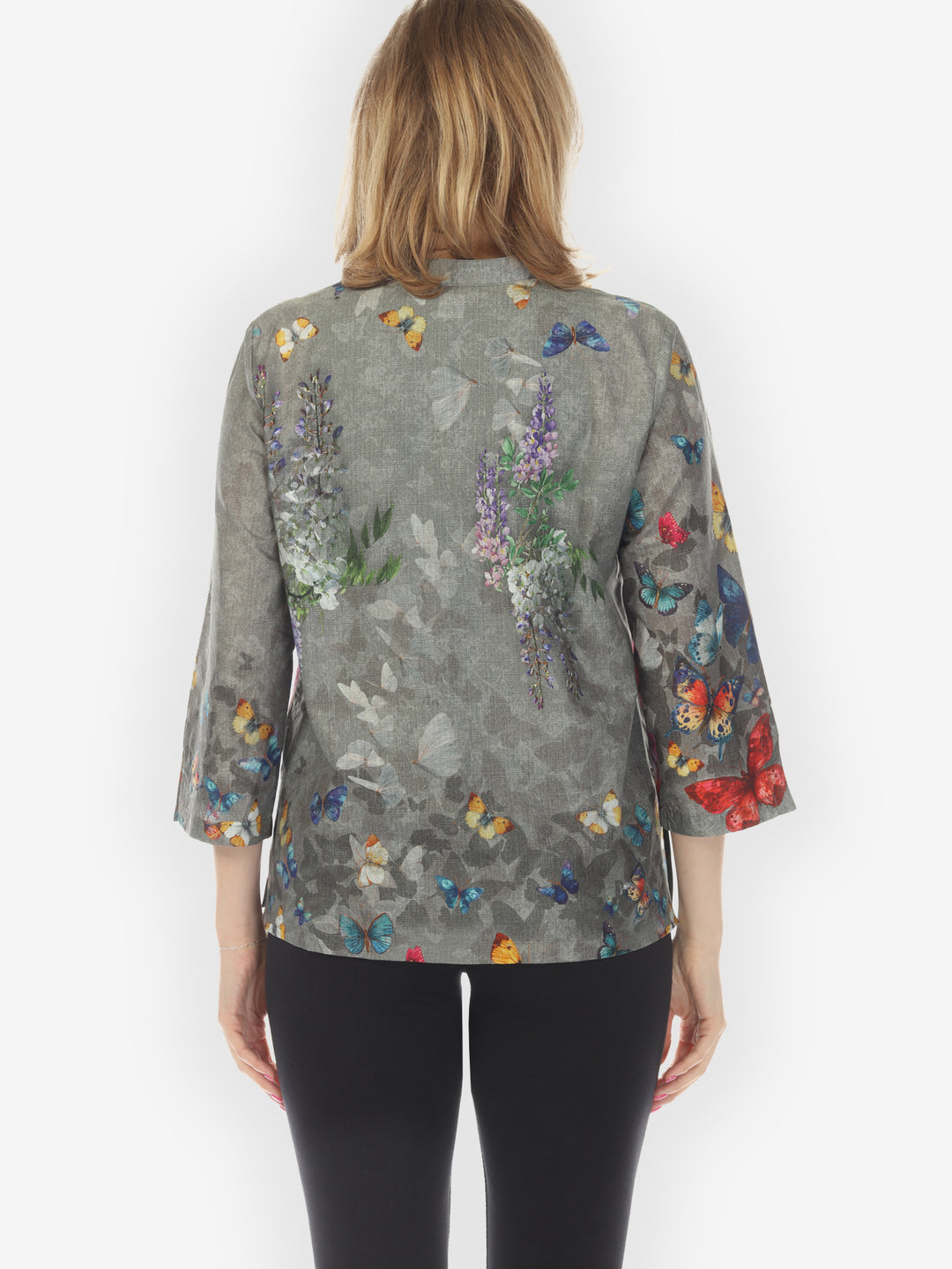 Swarm of Butterflies Cotton Blouse