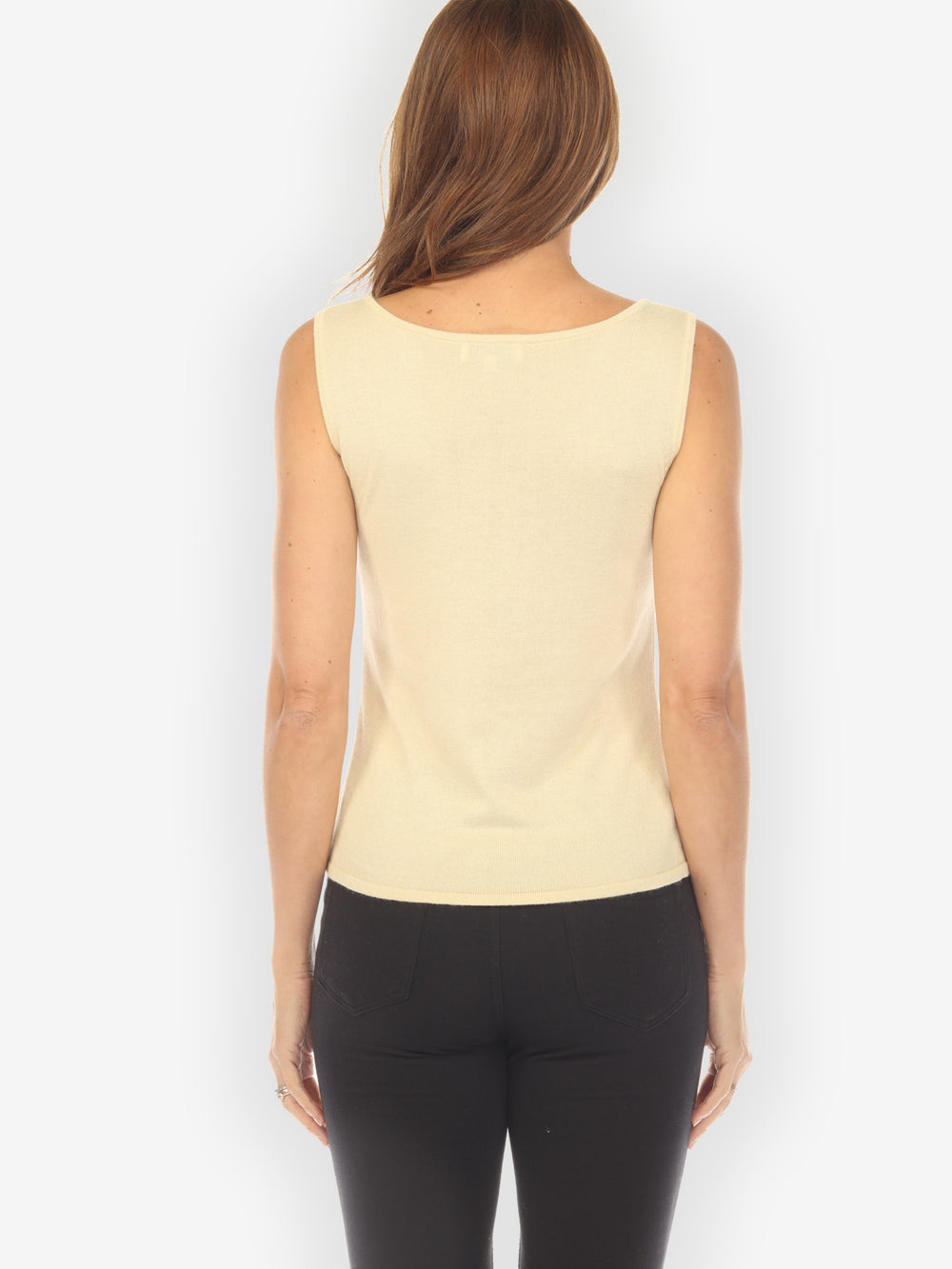 Cashmere Soybean Light Beige Tank Top