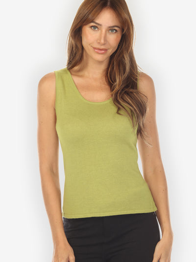 Cashmere Soybean Light Green Tank Top