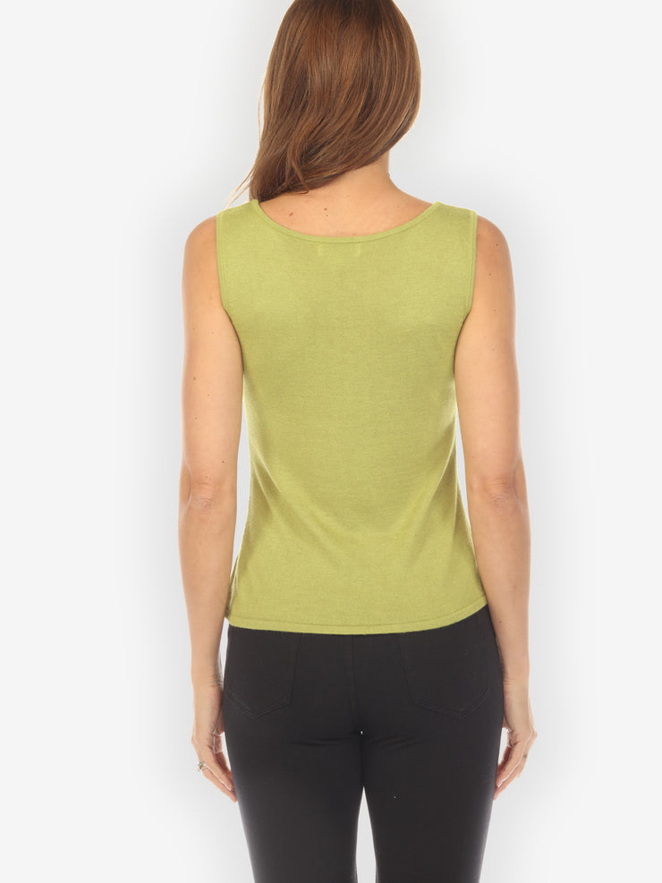 Cashmere Soybean Light Green Tank Top