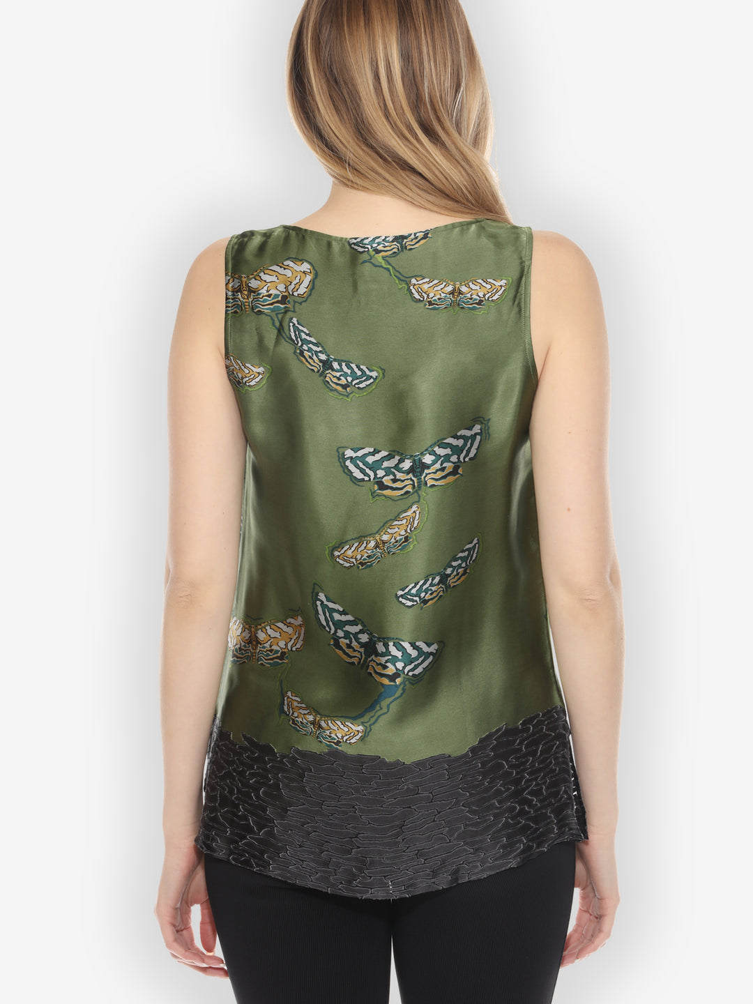 Butterfly Art Cheerful Green Tank Top - XS; S