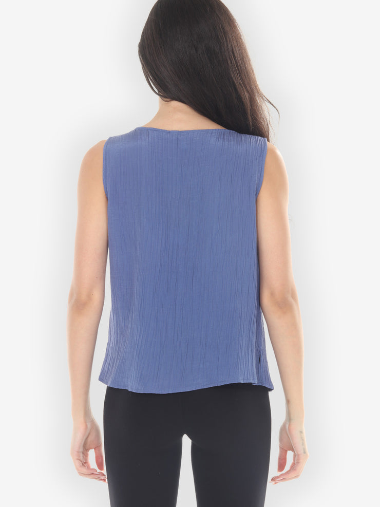 Cotton Silk Fluffy Tank Top - M