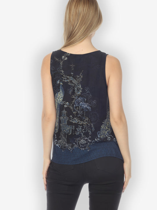 Chinoiserie Japan Tank Top