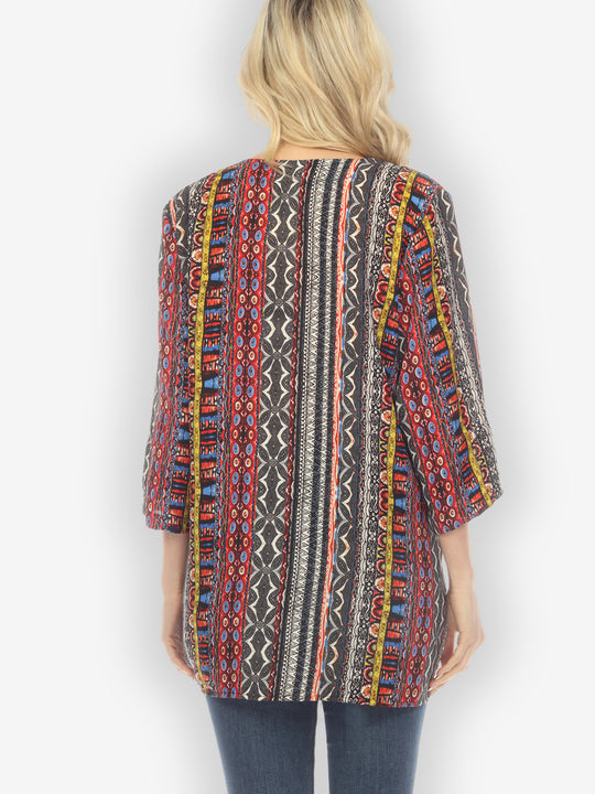 African Carnival Citron Style Pullover Top