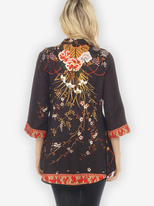 Blossom Flowers Tummy Tuck Shirt