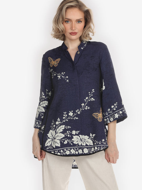 Euphoria Indigo Tummy Tuck Shirt