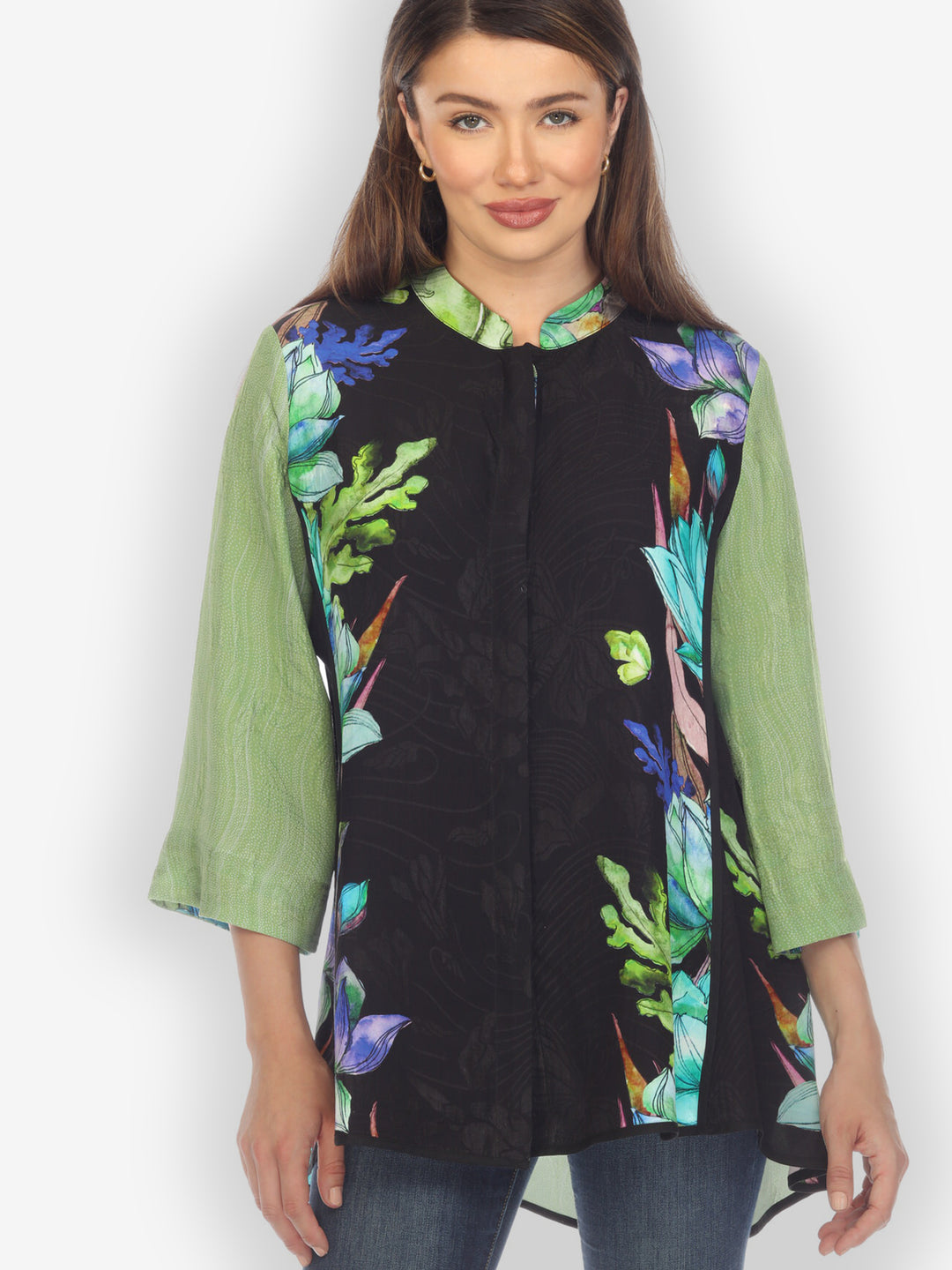 Lotus Sunny Breeze Silk Tummy Tuck Blouse