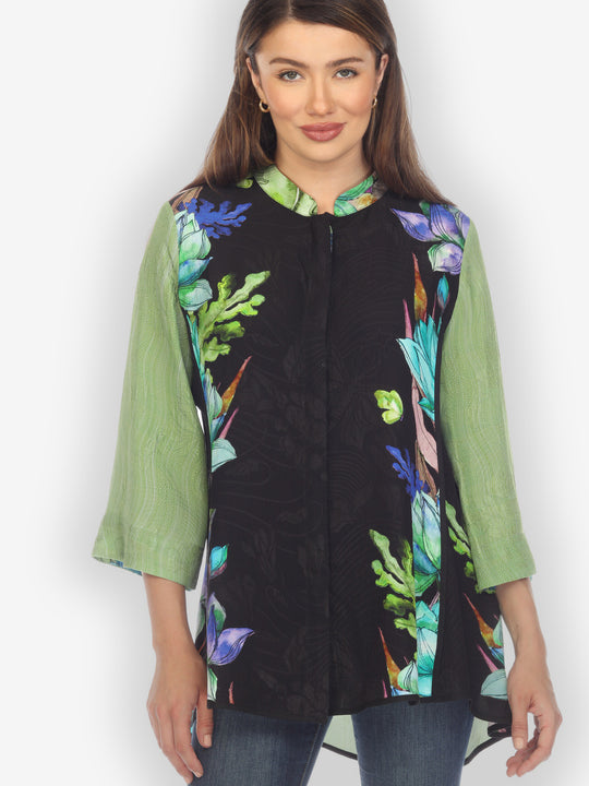 Lotus Sunny Breeze Silk Tummy Tuck Blouse