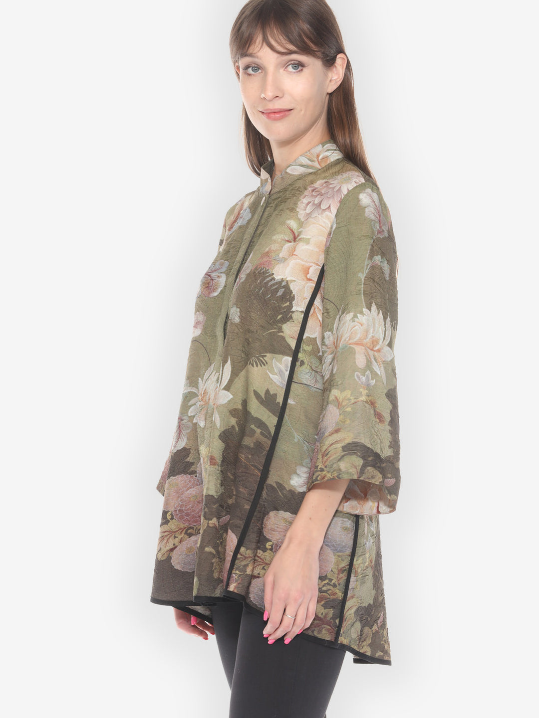 Mums in Woodland Silk Tummy Tuck Shirt