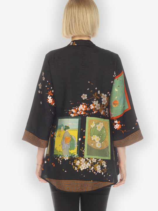 Postcards from Her Silk Tummy Tuck Blouse