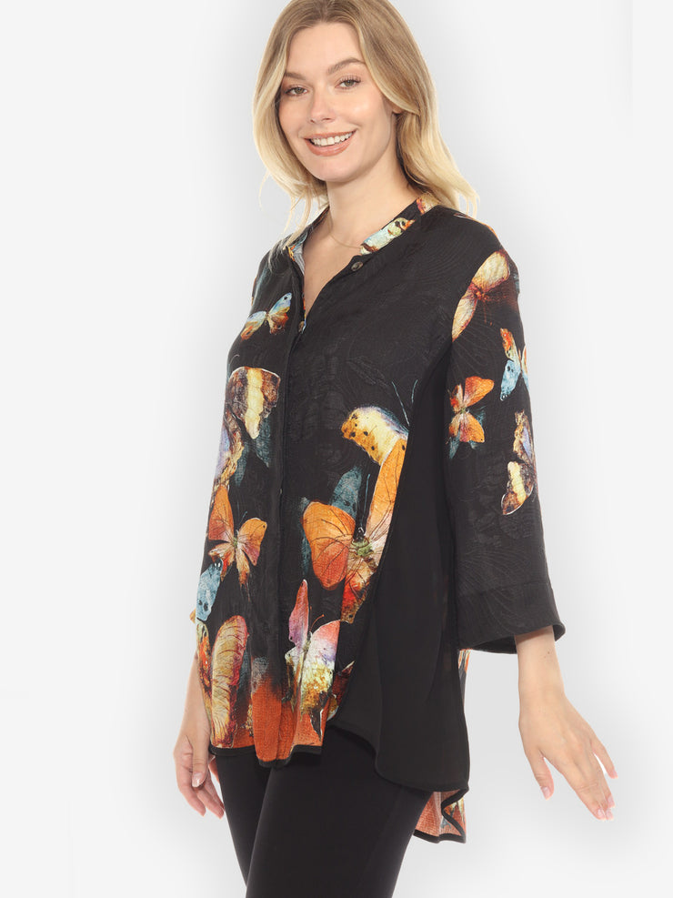 Vintage Butterfly Tummy Tuck Shirt