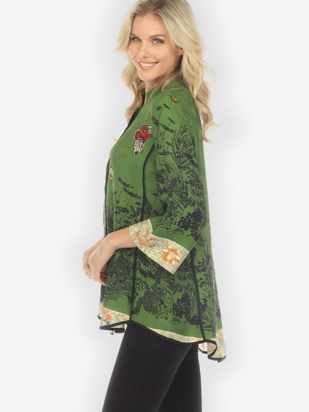 Wild Field Butterfly Tummy Tuck Shirt