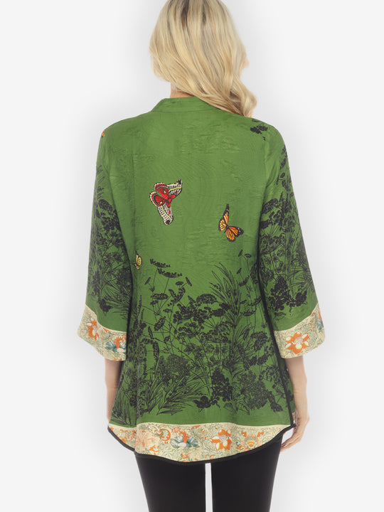 Wild Field Butterfly Tummy Tuck Shirt