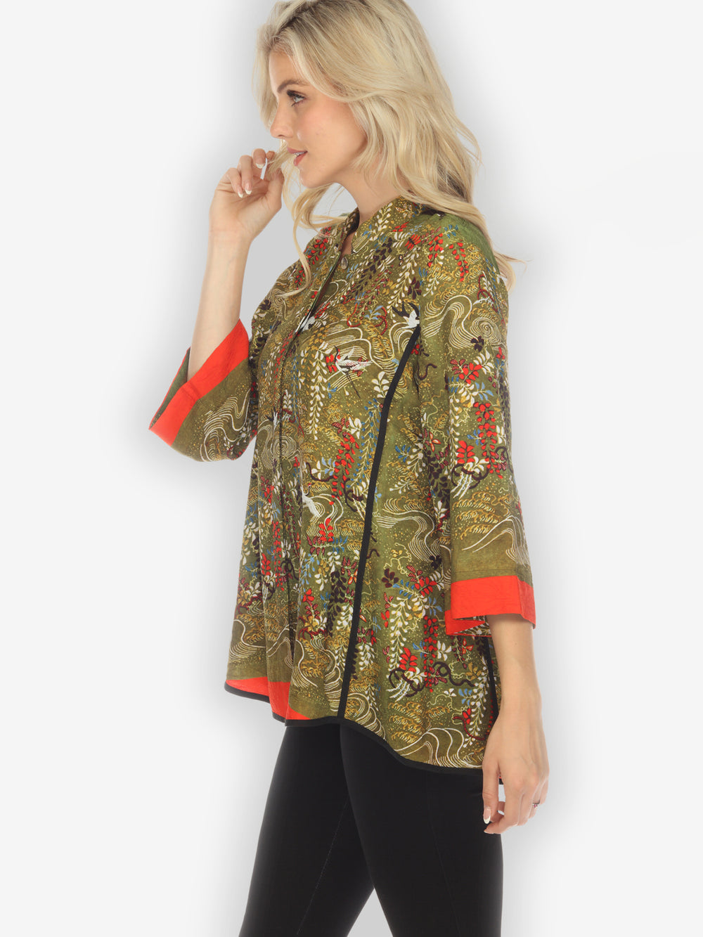 Wisteria Long Life Silk Tummy Tuck Shirt