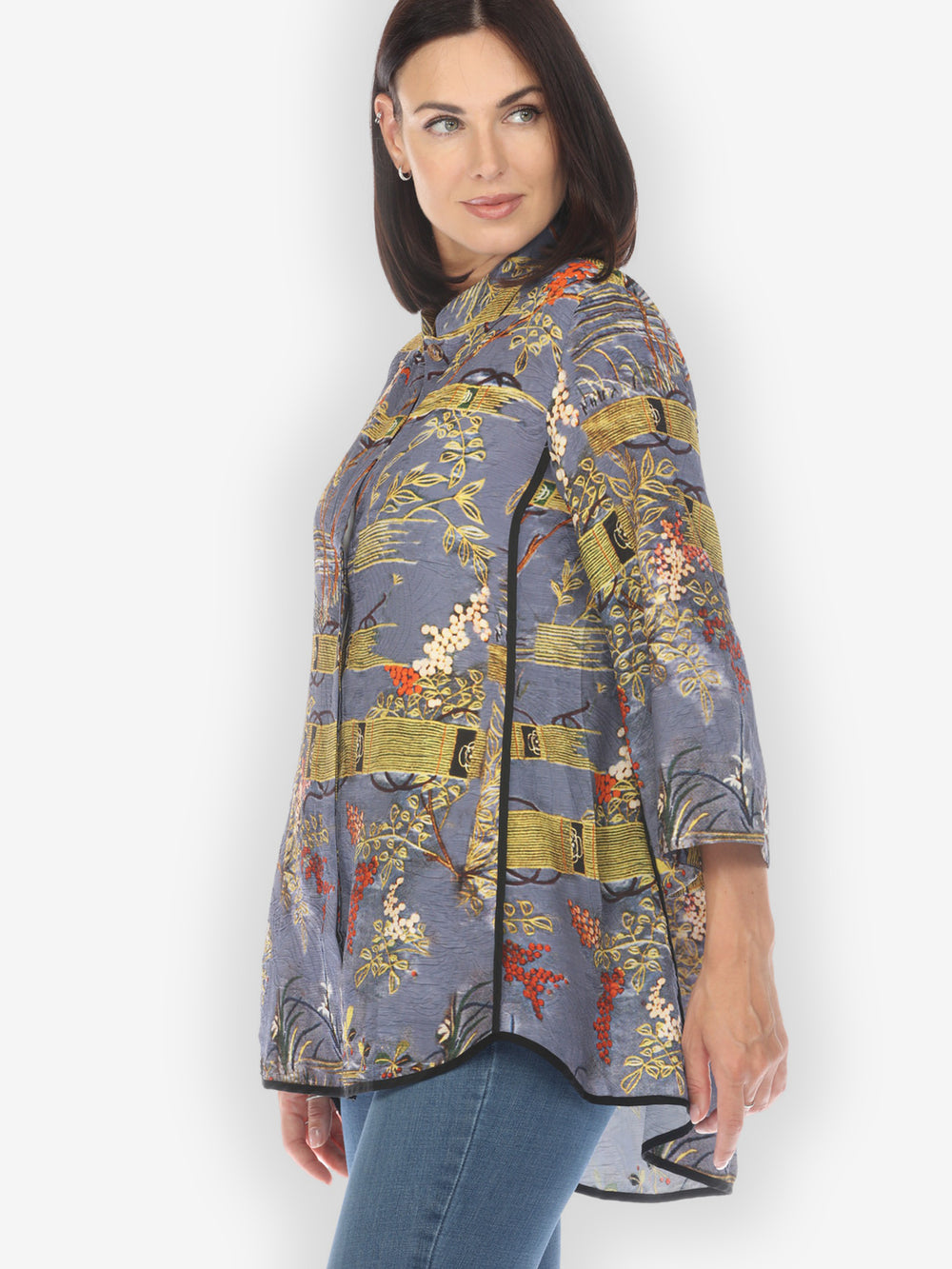 Water World Silk Tummy Tuck Shirt