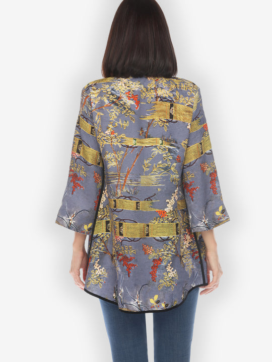 Water World Silk Tummy Tuck Shirt