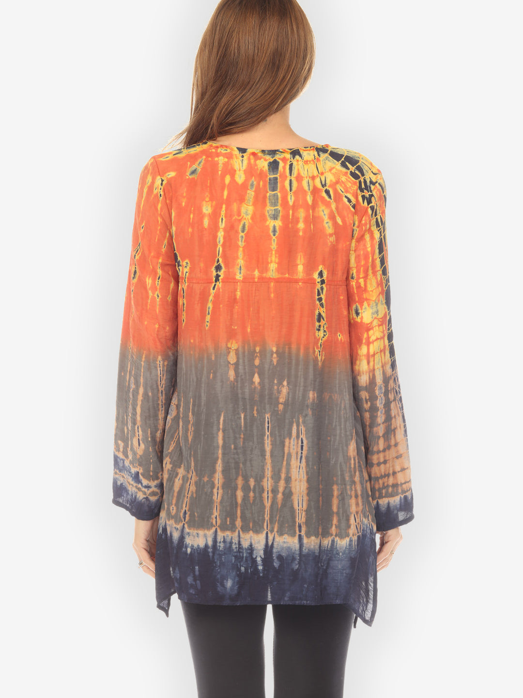 Ombre Tie Dye Tunic Blouse - XS