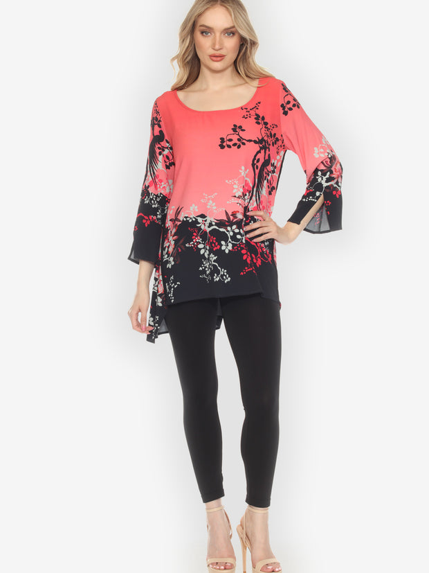 Bird Blossom Pink Tunic - M