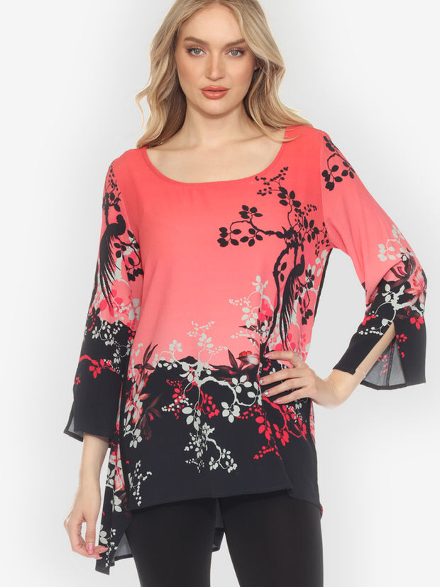 Bird Blossom Pink Tunic - M