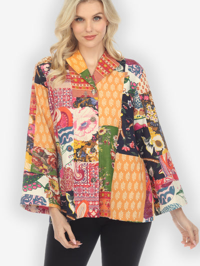 Flower Patchwork Cotton Jacket