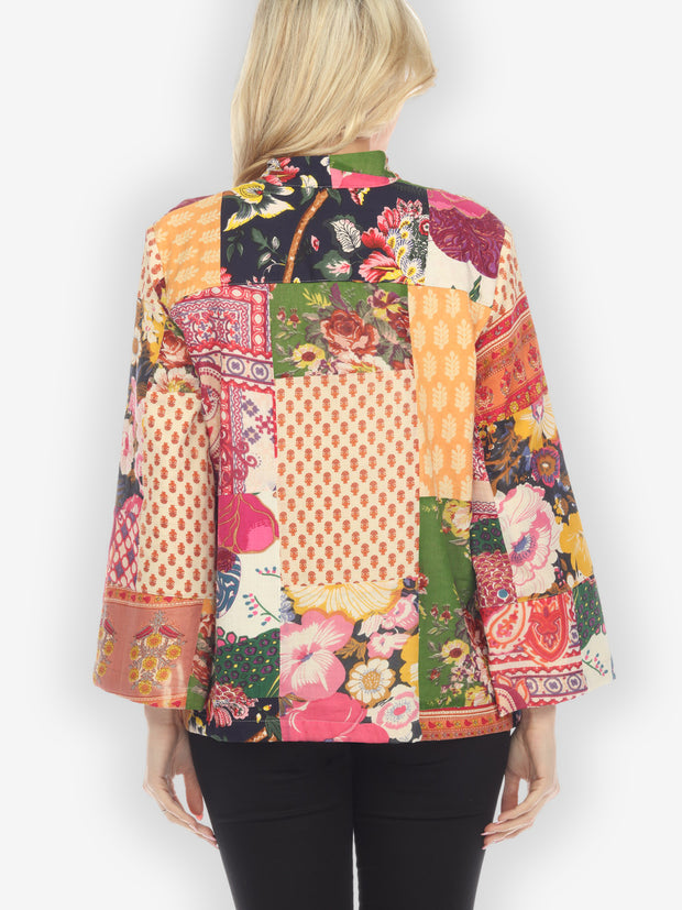 Flower Patchwork Cotton Jacket
