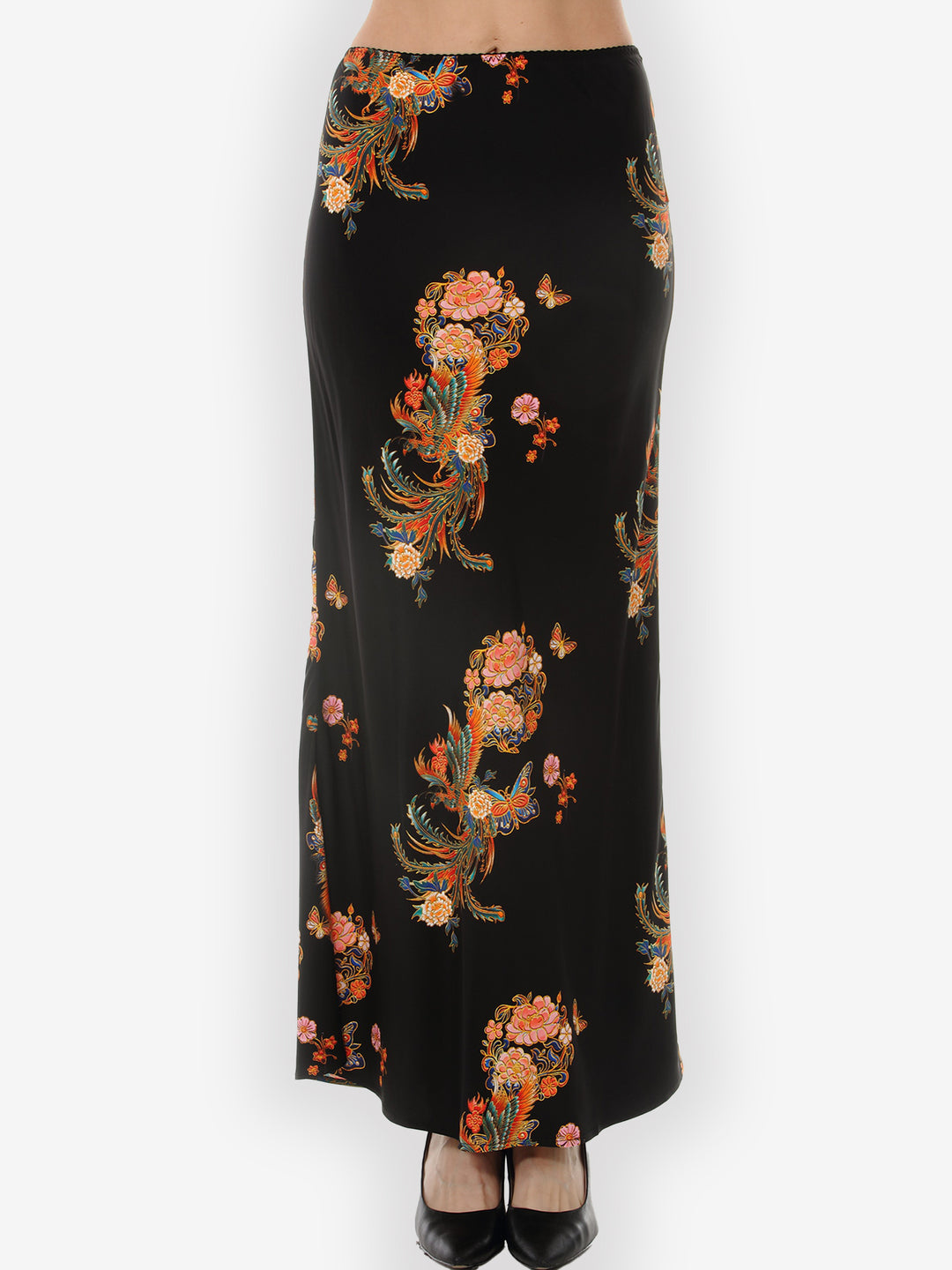 Butterfly Flowers Phoenix Pull on Skirt