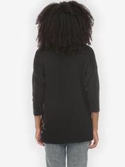 Koi Bamboo Leaf Print Cotton Tee