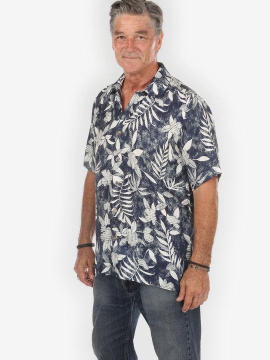 Botanical Tropical Leaves Men’s Shirt