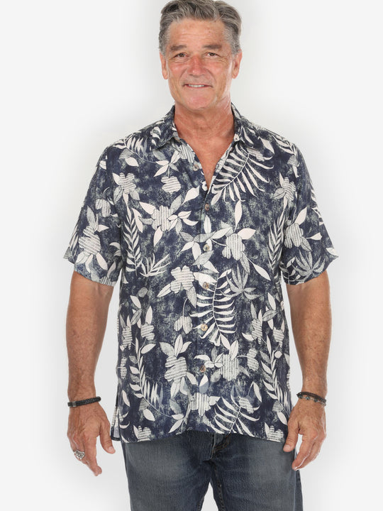 Botanical Tropical Leaves Men’s Shirt