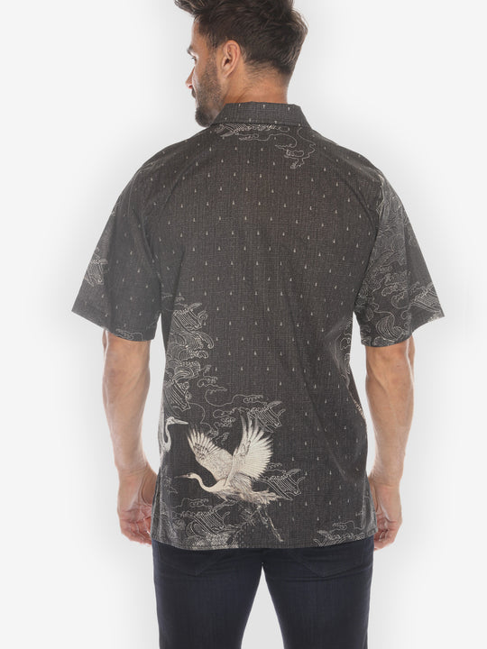 Galaxy Crane Men’s Cotton Shirt