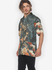 Noble Koi Fish Men’s Silk Shirt