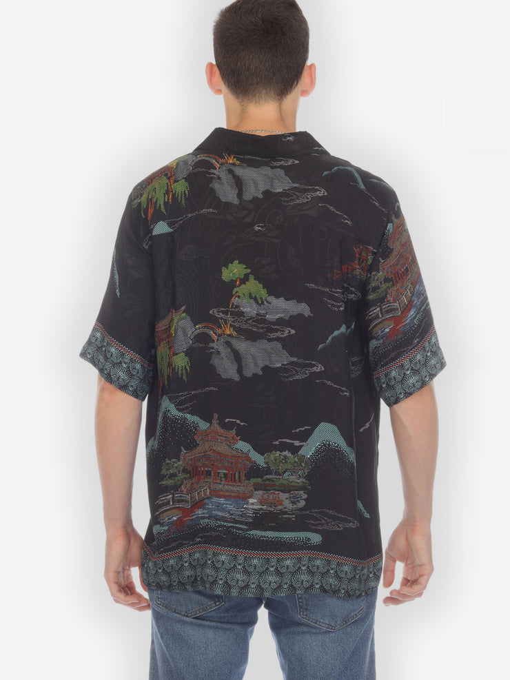 Pagoda Mountain Men's Silk Shirt