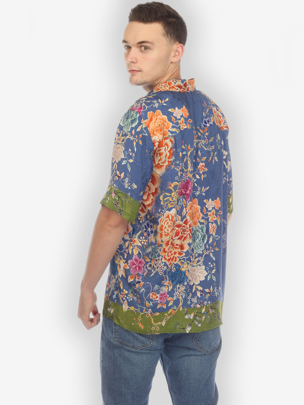 Queenly Radiant Charm Men's Silk Shirt