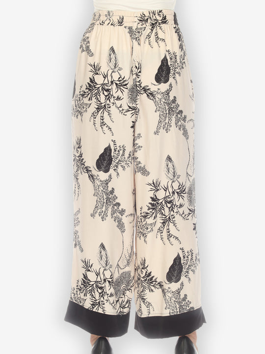 Black and Cream Citron Style Pant