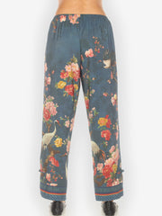 Crane and Cherry Bloom Tencel Pull on Pant
