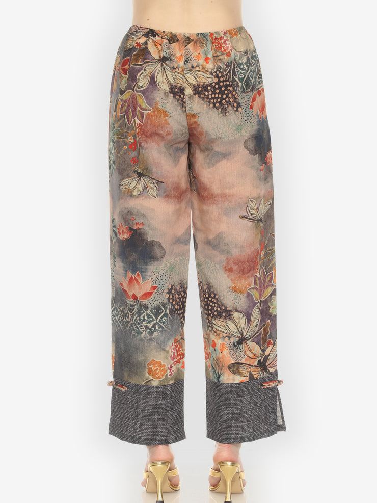Japanese Modern Dragonfly Pull on Pant