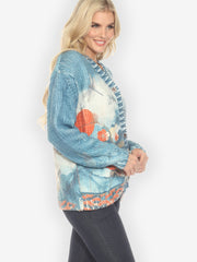 Blossom Medallion Dragonfly on Mountain Sweater
