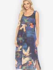 Blossom and Crane Tank Dress