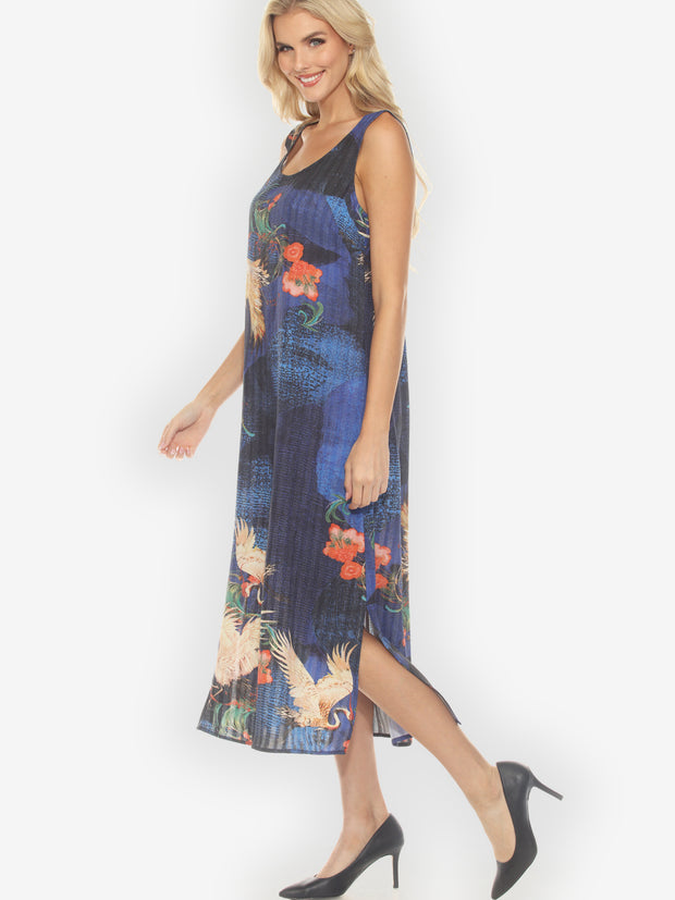 Blossom and Crane Tank Dress