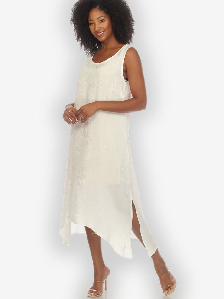 silk tank dress Unsponsored Quince Washable Stretch Silk Tank Midi Dress Review