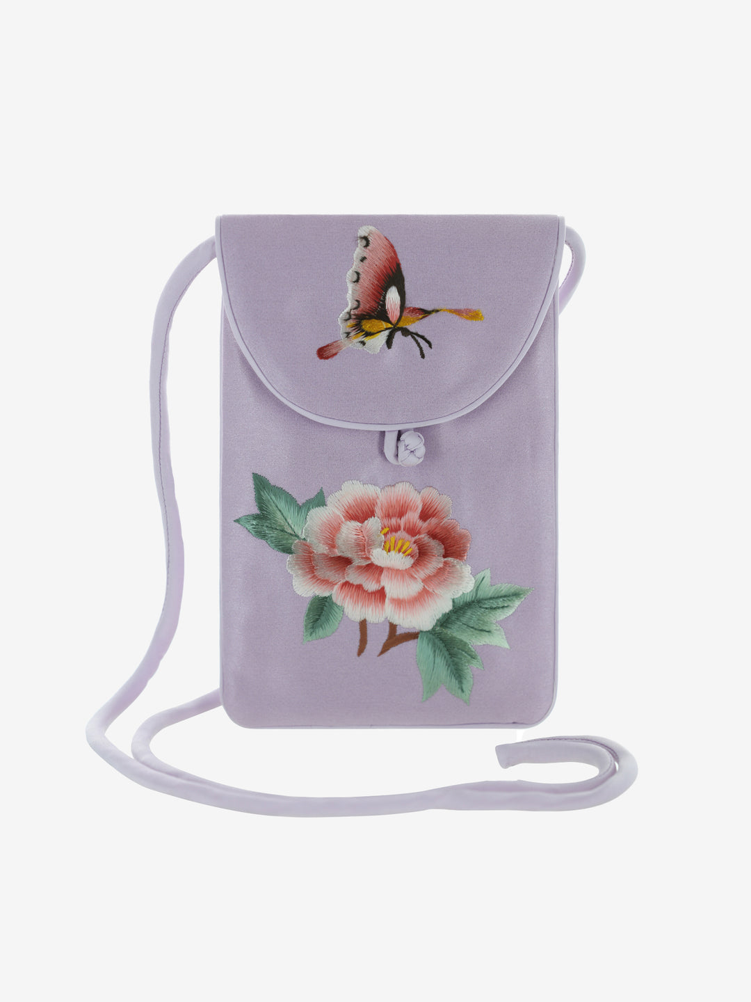 Peony Butterfly Purple Small Purse