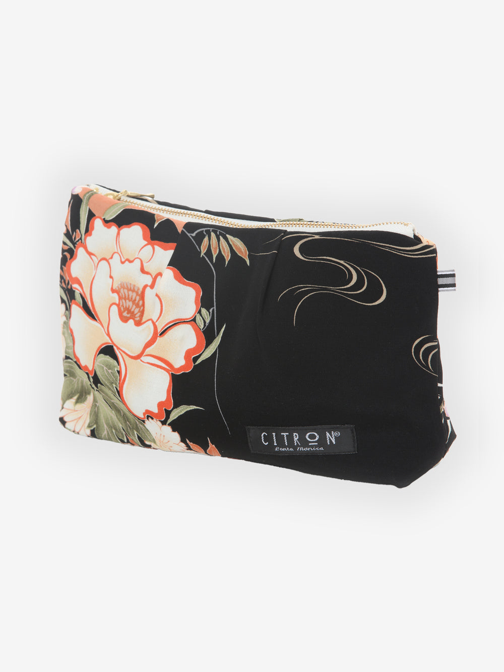 Japanese Floral Fan Art Small Purse