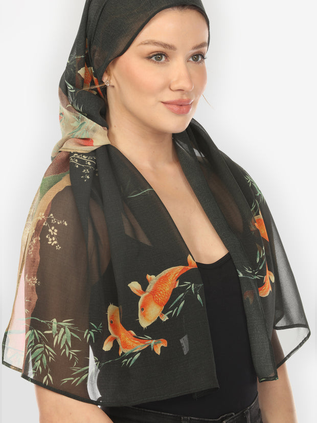 Engineered Koi Design Silk