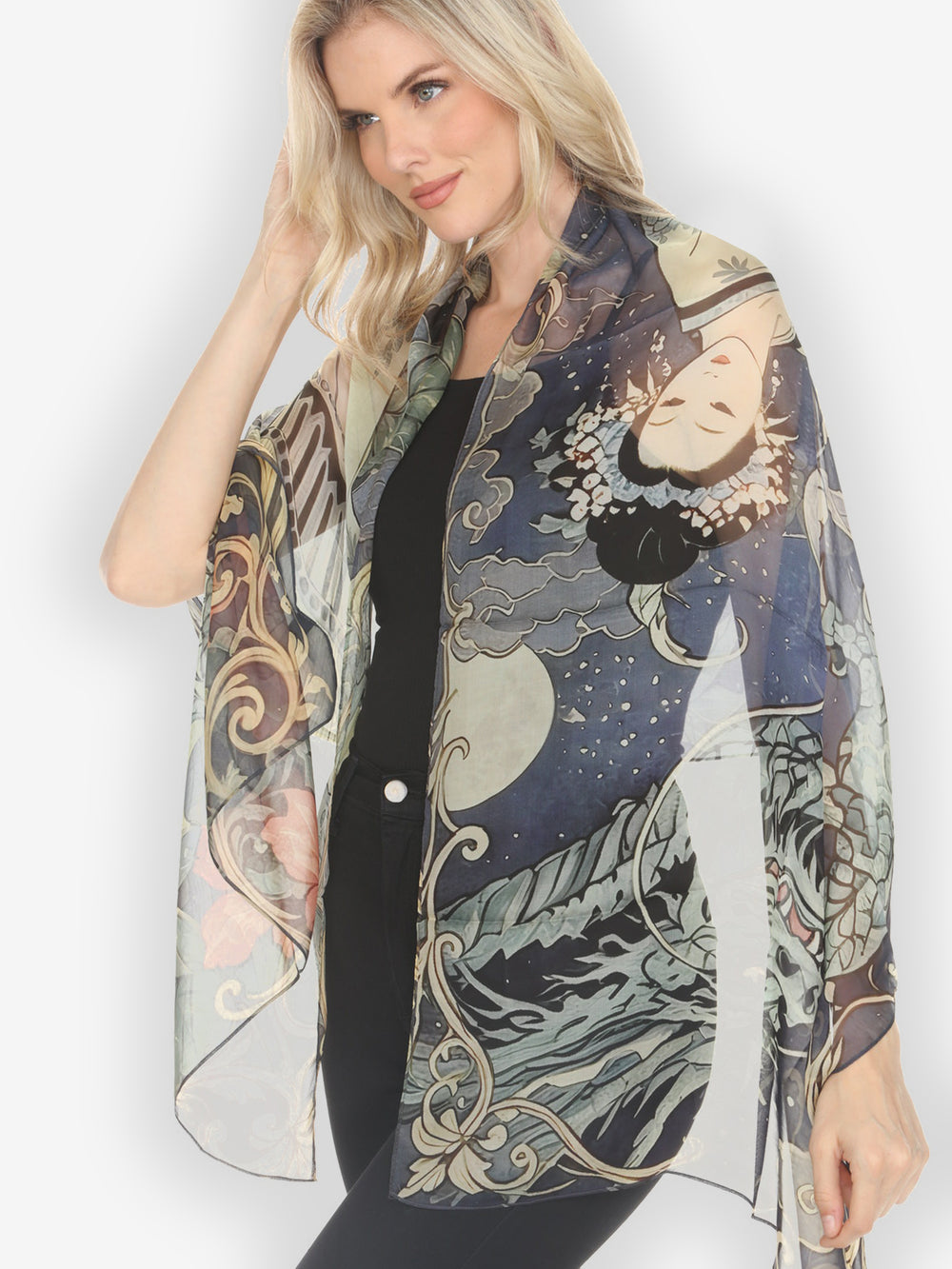 Princess Oriental Charm Silk Scarf