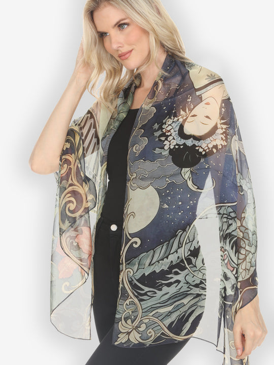 Princess Oriental Charm Silk Scarf