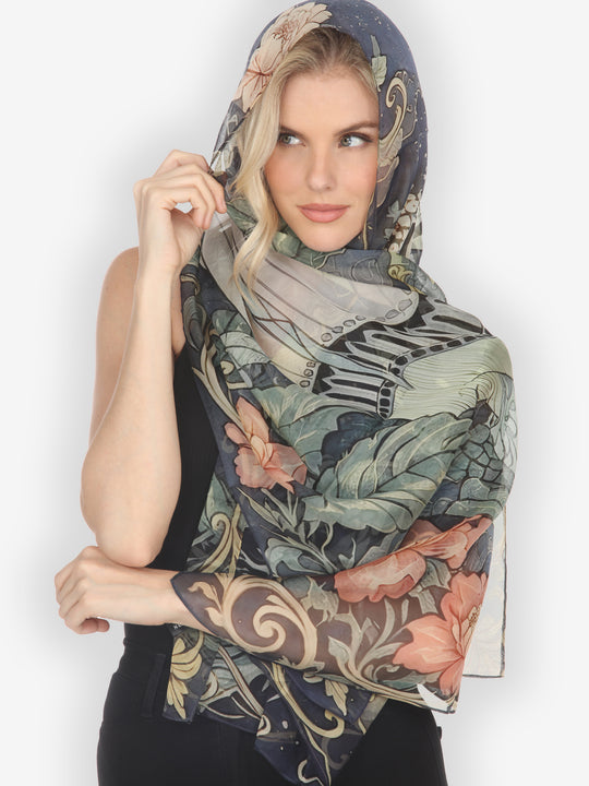 Princess Oriental Charm Silk Scarf